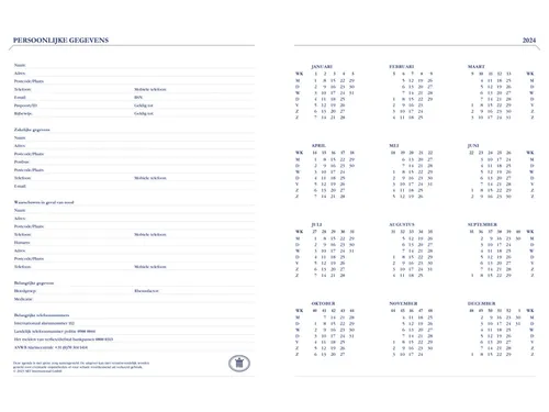 Agenda 2027 Ryam Weekplan Mundior 7dagen/2pagina's zwart