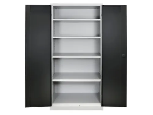 universele kast,HxBxD 1950x920x500mm,4xStalen bodem,duwstangsluiting