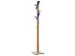 Staande kapstok 6jas-/2tashaken hout/polystyreen naturel/blauw