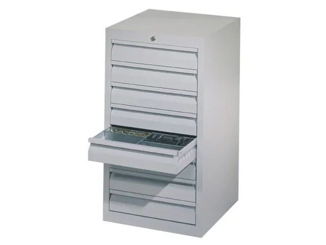 Ladenkast 900x500x500mm 8 Laden Uitschuifbaar Glijgeleiding Ral7035