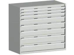 Ladekast 1200x1300x750mm 8laden 75kg RAL7035 lichtgrijs