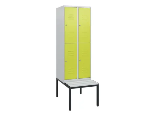 Dubbeldekse dekenkist,HxBxD 1950x600x815mm,2x2vak.,vak B 300mm