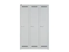 garderobekast,HxBxD 1850x1200x500mm,3vak,vak B 300mm,cil.-slot