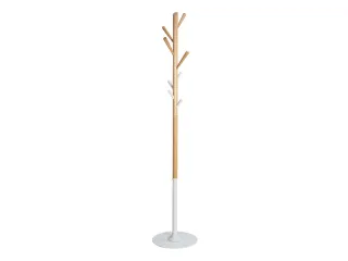 Tree kapstok in modern wit/beukenhout 8 haken 175 cm - 1