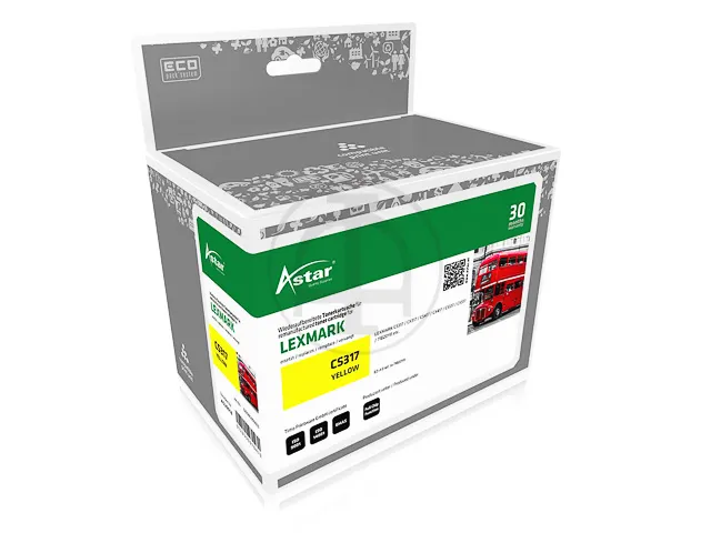 AS20016 Astar Lexmark 71B20Y0 CS toner geel rebuilt 2300pagina's chip