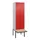 PBM-locker met bank,HxBxD 2120x600x815mm,2vak,vak B 300mm,cil.-slot