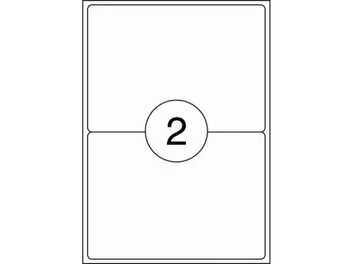 Etiket Rillstab 199.1x143.5mm Wit