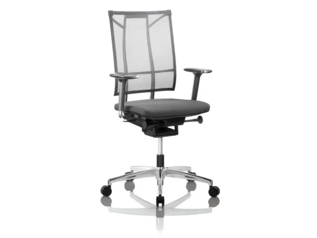 Siège de bureau mécanisme Glide-Tec avec accoudoirs bleu foncé