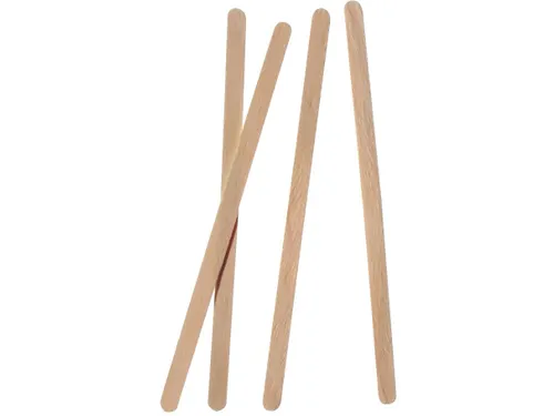 Roerstaafje Uit Hout FSC Splintervrij 140 mm Pak 1000 Stuks