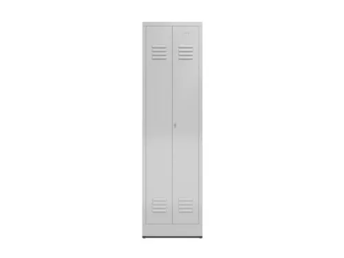 garderobekast 1800x500x500mm 2vak klink RAL7035