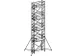 échafaudage roulant,portée H 10,4m,échafaudage H 9,64m