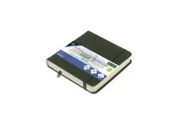 Schetsboek Kangaro 12x12cm forest green PU HC 80 vel 140gr roomwit met