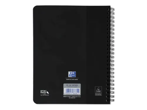 Spiraalblok Oxford Touch A5 ruit 5mm 70vel zwart