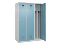 locker voor scheiding van kleding,HxBxD 1850x1200x500mm,3vak