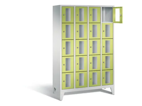 Lockerkast 1850x1190x500mm 4x5 vakken Cilinderslot Poten, RDS1108060