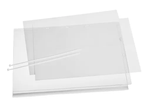 Waterbestendige Hoes A3 Transparant met Kabelbinders pak à 5 stuks