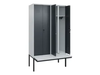 locker voor scheiding van kleding,HxBxD 2120x1200x815mm,4vak - 2