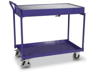 Tafelwagen 250kg 1000x600mm 2 Etages Staalplaat Met Opvangbak 60l - 2