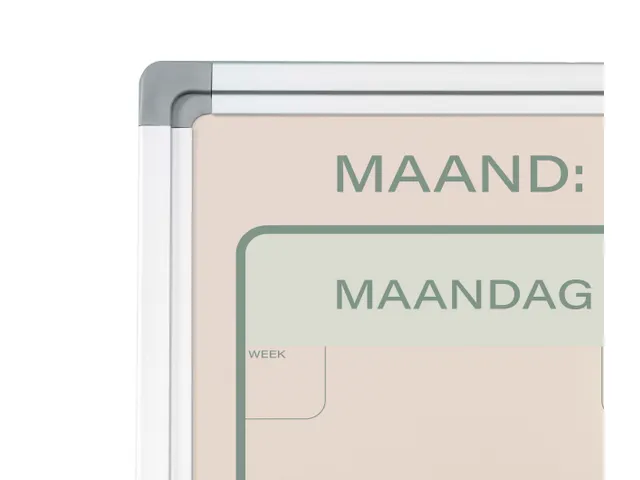 Maandplanner Elegance Nederlands softline profiel 8mm 90x120cm alu