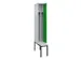 locker met bank,voor scheiding van kleding,HxBxD 2120x300x815mm,1vak
