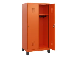 schoollocker,HxBxD 1630x800x500mm,2vak,vak B 400mm,cil.-slot,voeten - 1