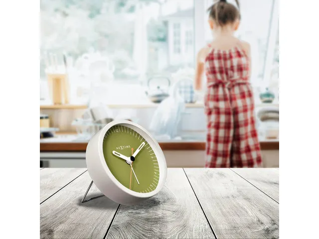 Wekker Nextime Small 9 cm groen