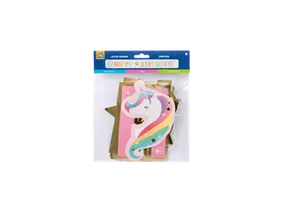 Letterslinger Happy Birthday Unicorn 2,5 meter - 2