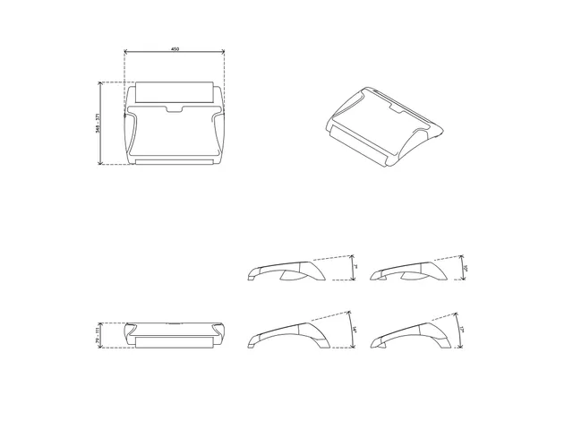 Addit voetensteun Verstelbaar 513 Zwart