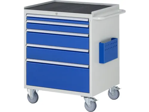 gereedschapswagen 975x770x650mm metaalblad 450kg 5 laden RAL5010