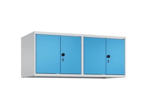 opzetkast,v. locker,4vak.,vak B 300mm,HxBxD 500x1200x500mm,vleugeldeur