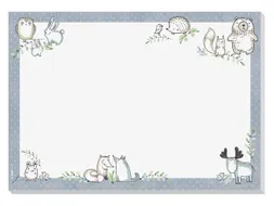 Bureauonderlegger Sigel Wood- land Creatures A3 30 vel 80gr