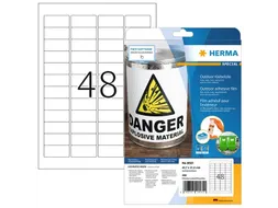 Etiket HERMA 9531 45.7x21.2mm weerbestendig 480 stuks