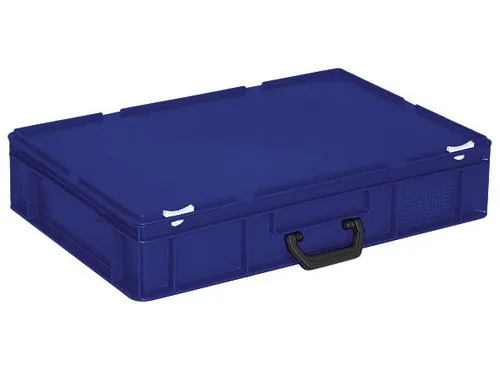 Euronorm Koffer 130x600x400mm 23l 1 Handgreep Blauw