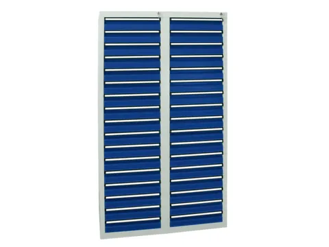 ladekast HxBxD 1800x1000x500mm 34laden vergrendeling RAL7035 RAL5010