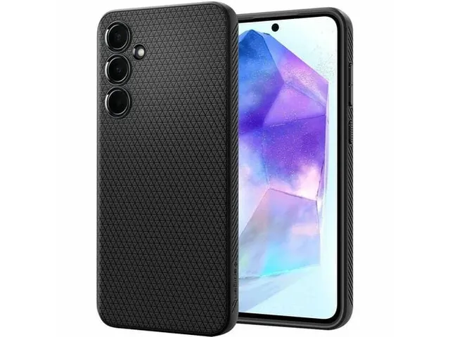 Spigen Case ACS07526 Galaxy A55 (2024) Liquid Air Mat zwart