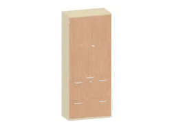 kantoorkast,HxBxD 1920x800x430mm,decor romp esdoorn,decor front beuken