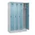 locker voor scheiding van kleding,HxBxD 1950x1200x500mm,4vak