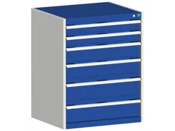 ladekast HxBxD 1000x800x650mm 6laden romp RAL7035 front RAL5010