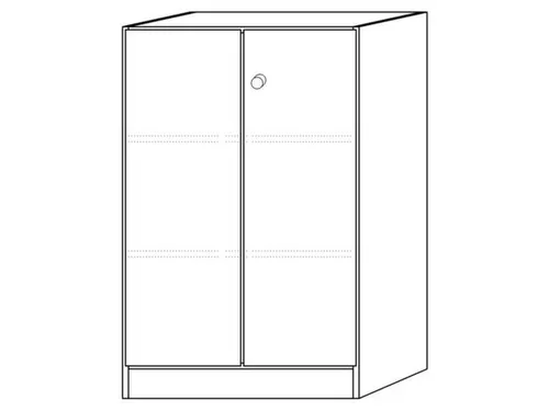 kantoorkast,HxBxD 1270x800x420mm,2xhouten vloer,3ordnerhoogte