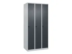 locker voor scheiding van kleding,HxBxD 1850x900x500mm,3vak