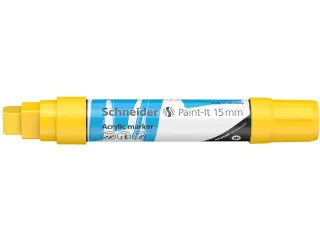 Acrylmarker Schneider Paint-It 330 15mm geel - 5