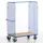 pakketwagen,draagverm. 600kg,laadvl. LxB 1000x700mm,houtetage,RAL5010