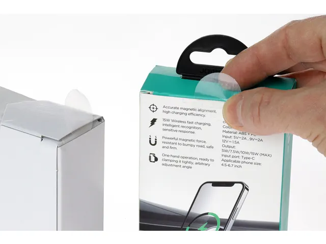 Etiket Rillprint 25mm op rol transparant 500 stuks