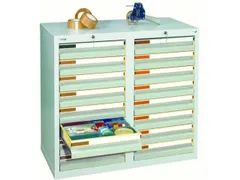 ladekast HxBxD 900x1000x500mm 16laden vergrendeling RAL7035