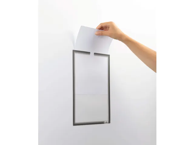 Documenthouder A4 Zelfklevend Antraciet Grijs