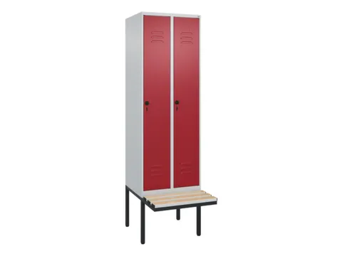 locker voor scheiding van kleding,HxBxD 2120x600x815mm,2vak
