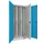 verticale kast cil.slot HxBxD 1950x1000x600mm RAL7035 front RAL5012