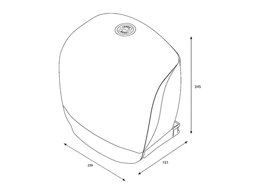 Toiletpapierdispenser Katrin Gigant S jumbo klein wit 90069
