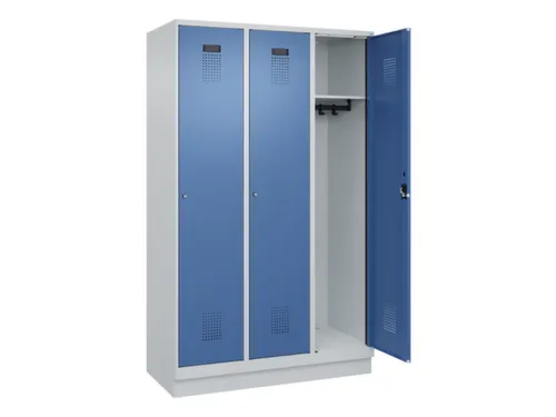 locker,HxBxD 1950x1200x500mm,3vak,vak B 400mm,cil.-slot,sokkel