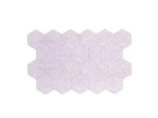 Akoestische PET-vilt Hexagon tegels lichtgrijs 30x26cm 22 stuks - 1